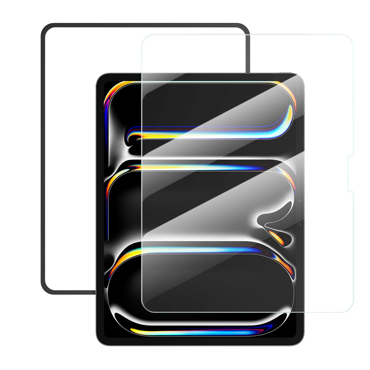 NIMASO Blue Light Cut Glass Film with Guide Frame for iPad Pro 13 Inch 2024 M4 