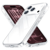 NIMASO Case for iPhone 17/Pro/Pro Max/Air, Clear/Matte, Tempered Glass, 9H Hardness, Impact Resistant, Anti-Yellowing (Ice Crystal Series) 