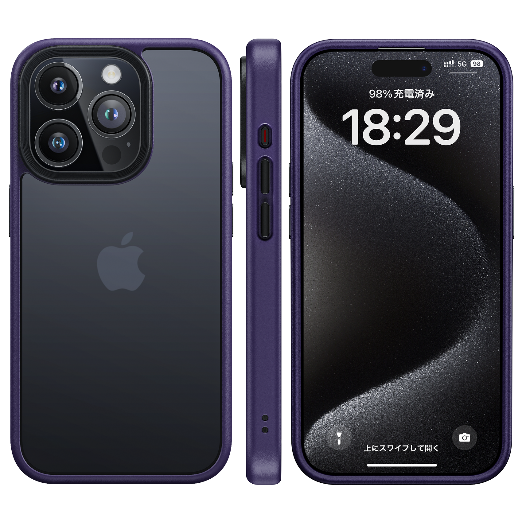iPhone 15 Proケース ブラック 黒 マット Amazon.co.jp: prance 対応 iPhone16 ケース マット 16 黒
