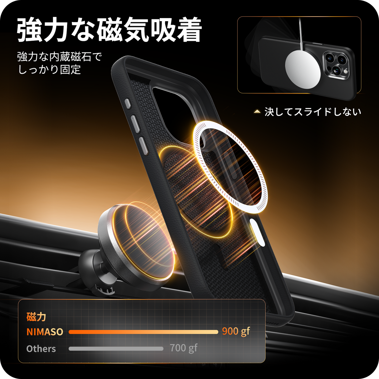 NIMASOケース iPhone 15/15 Pro/15 Pro Max用 MagSafe対応 NIMASOケース iPhone 15/15 Pro/15 Pro Max用 MagSafe対応