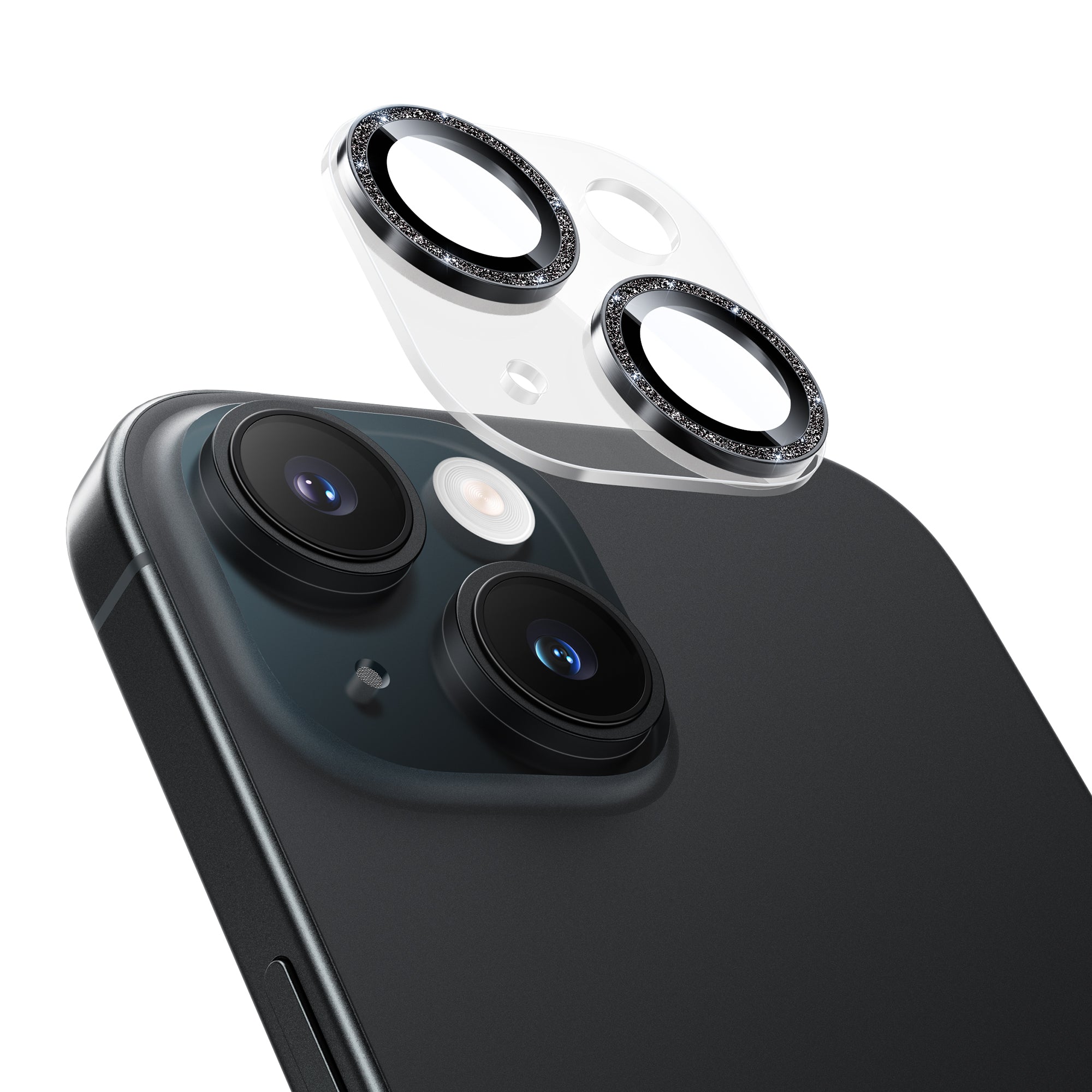 iPhone15 128GB SIMフリー ブラック 美品 カメラ保護フィルム付 NIMASO カメラフィルム iPhone 15/Plus/Pro/Pro Max 対応 アクリル＋