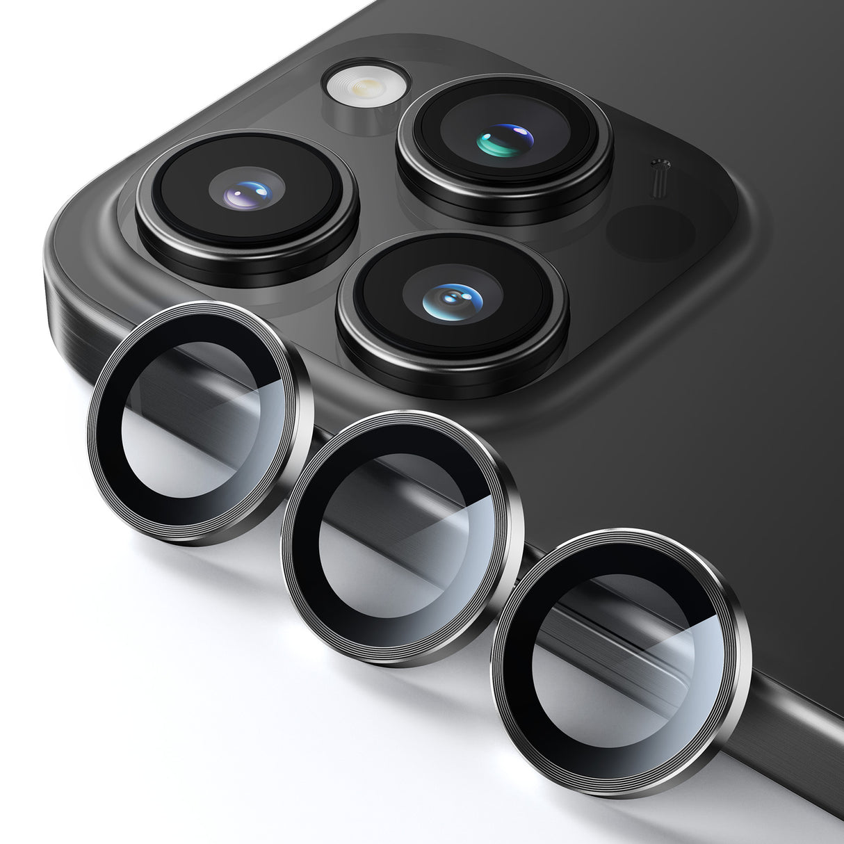 NIMASO iPhone 15/Plus/Pro/Pro Max用 レンズカバー カメラ 保護 キズ