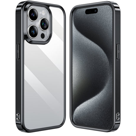 iPhone 15  pro　背面強化ガラス ブラックケース