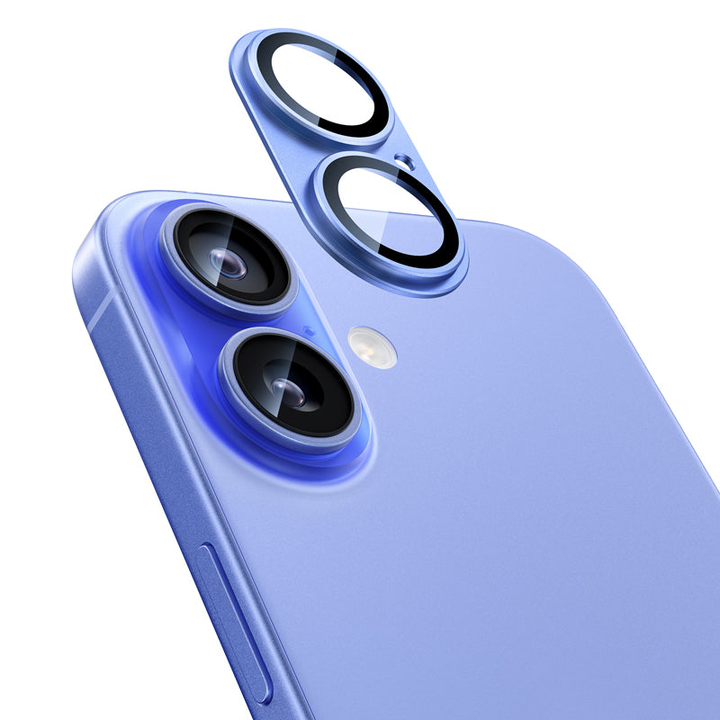 iPhone 16/Plus/Pro/Pro Max用 カメラフィルム アルミ合金製＋9Hガラス