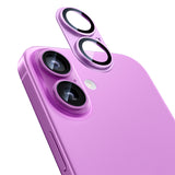 NIMASO iPhone 16/Plus/Pro/Pro Max用 カメラフィルム アルミ合金製＋9Hガラス 1枚/2枚セット