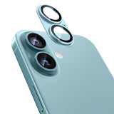 NIMASO iPhone 16/Plus/Pro/Pro Max用 カメラフィルム アルミ合金製＋9Hガラス 1枚/2枚セット