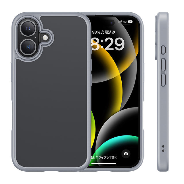 NIMASO iPhone 16/Plus/Pro/Pro Max用ケース マット仕上げ 耐衝撃