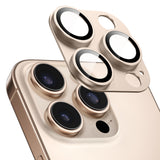 NIMASO iPhone 16/Plus/Pro/Pro Max用 カメラフィルム アルミ合金製＋9Hガラス 1枚/2枚セット