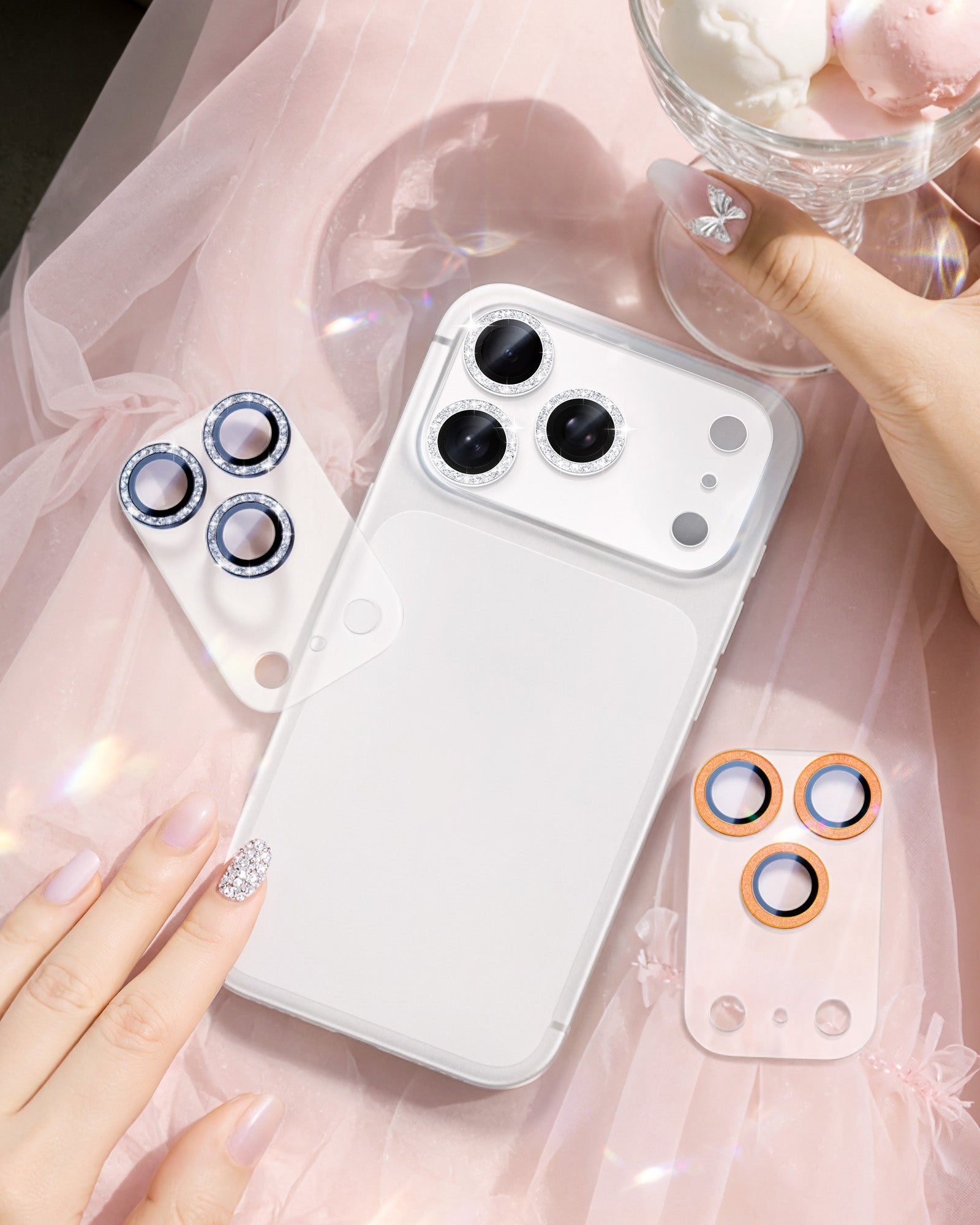 NIMASO カメラフィルム iPhone 17/Pro/Pro Max 対応 アクリル＋