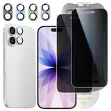 【究極の保護セット】NIMASO iPhone 17 対応 ガラスフィルム ＋ カメラ保護フィルム クリア / アンチグレア / 覗き見防止 アルミ合金