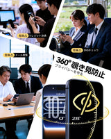 NIMASO Tempered Glass Screen Protector for iPhone 17/Pro/Pro Max/Air, Anti-Peep and Anti-Fingerprint, with Guide Frame (2-Pack) 