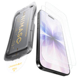 NIMASO iPhone 17/Pro/Pro Max/Air用 アンチグレア ガラスフィルム 反射防止  自動除塵ガイド枠付き 【2枚】