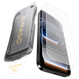 NIMASO iPhone 17/Pro/Pro Max/Air用 アンチグレア ガラスフィルム 反射防止  自動除塵ガイド枠付き 【2枚】