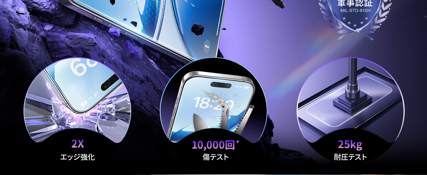 NIMASO iPhone 17 Air 指紋防止フィルム 