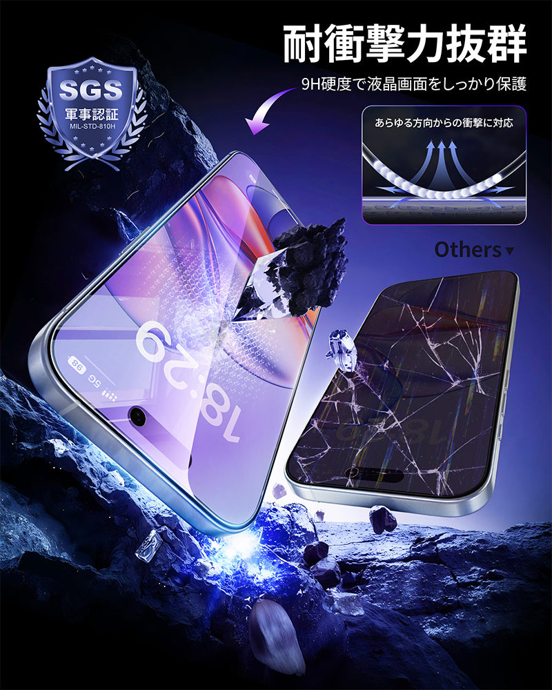 NIMASOガラスフィルム装着iPhone17ProMaxディープブルー 512 NIMASOガラスフィルム装着iPhone17ProMaxディープブルー 512