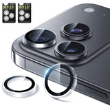 NIMASO iPhone 17/Pro/Pro Max/Air用 カメラフィルム 黒縁取り 全面保護 ガイド枠付き【2枚】