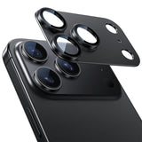 NIMASO iPhone 17/Pro/Pro Max/Air用 カメラフィルム アルミ合金＋9H強化ガラス 全面保護 黒縁取り 耐衝撃 ガイド枠付き