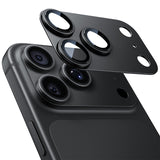 NIMASO iPhone 17/17 Pro/Pro Max/Air用 カメラフィルム アルミ合金＋9H強化ガラス 全面保護 黒縁取り 耐衝撃 ガイド枠付き