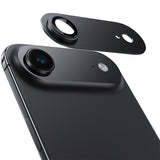 NIMASO iPhone 17/17 Pro/Pro Max/Air用 カメラフィルム アルミ合金＋9H強化ガラス 全面保護 黒縁取り 耐衝撃 ガイド枠付き