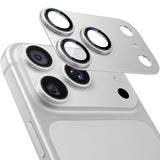 NIMASO iPhone 17/17 Pro/Pro Max/Air用 カメラフィルム アルミ合金＋9H強化ガラス 全面保護 黒縁取り 耐衝撃 ガイド枠付き