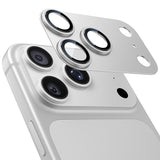 NIMASO iPhone 17/17 Pro/Pro Max/Air用 カメラフィルム アルミ合金＋9H強化ガラス 全面保護 黒縁取り 耐衝撃 ガイド枠付き