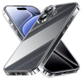NIMASO iPhone 17/Pro/Pro Max/Air用 ケース クリア/マット 強化ガラス 9H硬度 耐衝撃 黄変防止（氷晶シリーズ）