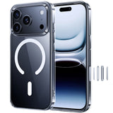 NIMASO iPhone 17/Pro/Pro Max/Air Case, Clear, MagSafe Compatible, Anti-Yellowing, Anti-Fingerprint, and Shockproof (Ice Star Series) 