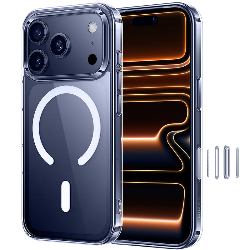 NIMASO iPhone 17/Pro/Pro Max/Air用ケース クリア MagSafe対応 黄変