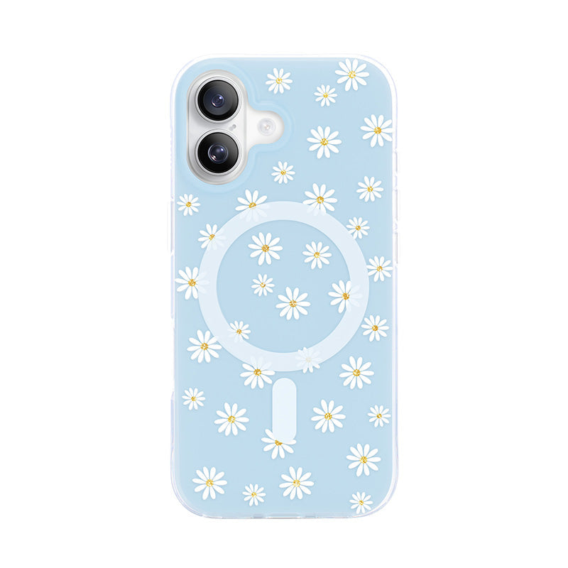 NIMASO iPhone 17 ケース MagSafe対応 可愛い 花柄 軽量