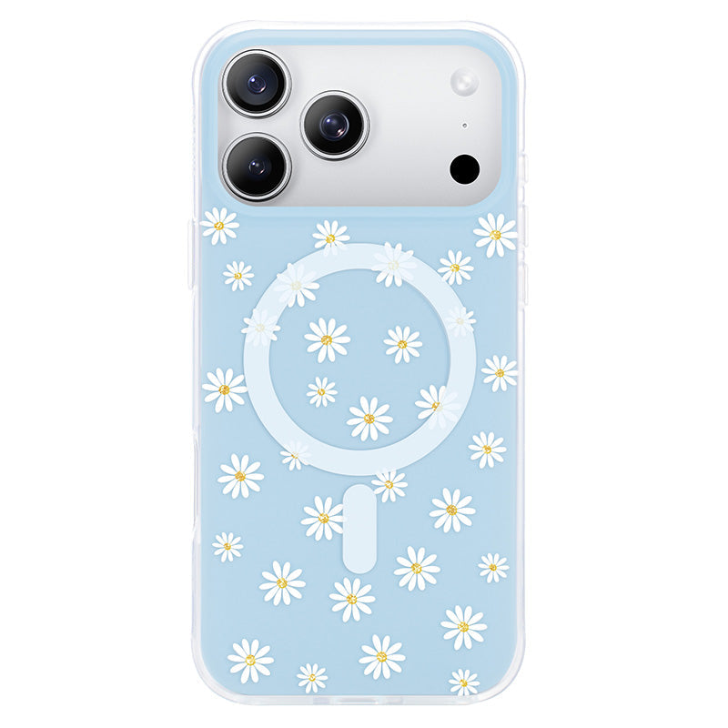 iPhone17Pro Casetify iPhone用ケース 白い花柄 花柄 iPhone 17 ケース クリア フラワー スマホショルダー 花