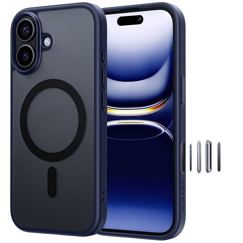 【新品】MagSafe対応 iPhone Airケース、NIMASO フィルム NIMASO iPhone 17/Pro/Pro Max/Air用 360°回転スタンドケース