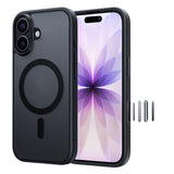 NIMASO iPhone 17/Pro/Pro Max/Air用ケース MagSafe対応 耐衝撃 ワイヤレス充電 カメラコントロールカバー（黒羽シリーズ）