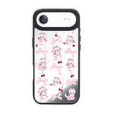 NIMASO iPhone 17/Pro/Pro Max/Air用 ケース MagSafe対応 ミラー かわいい おしゃれ 耐衝撃 ワイヤレス充電対応（ファンシーシリーズ）ホワイトキャット