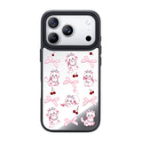 NIMASO iPhone 17/Pro/Pro Max/Air用 ケース MagSafe対応 ミラー かわいい おしゃれ 耐衝撃 ワイヤレス充電対応（ファンシーシリーズ）ホワイトキャット