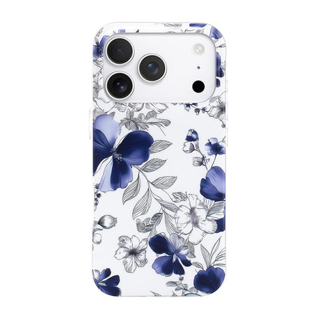高耐久 スマホケース iPhone 17 Pro MagSafe対応 青いファレノプシス