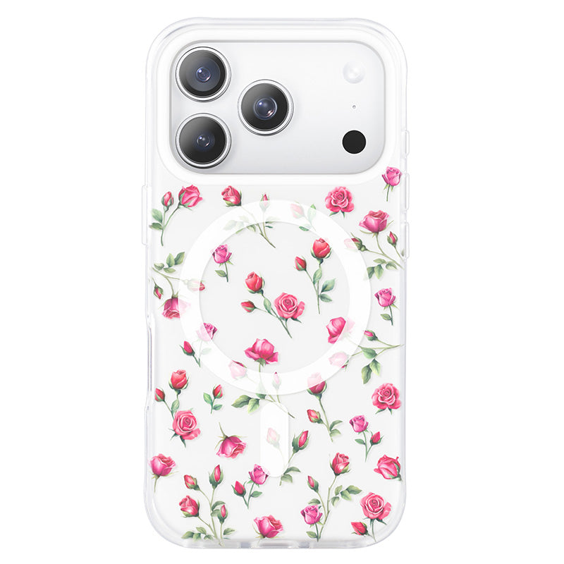iPhone 17 ケース 赤いバラ 人気 かわいい