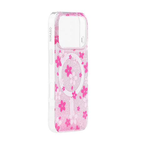 NIMASO iPhone 17 ケース 耐衝撃 可愛い 桜