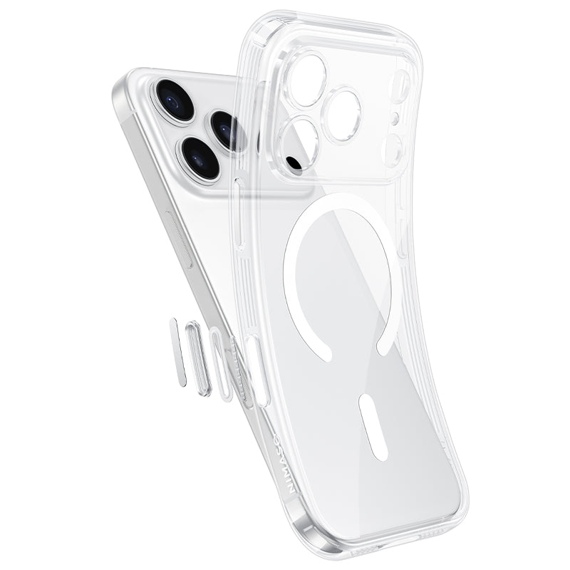 NIMASO iPhone 17/Pro/Pro Max/Air用ケース クリア MagSafe対応 黄変
