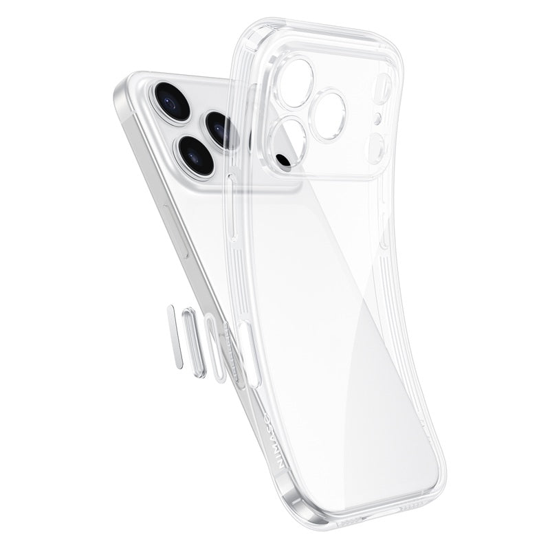 NIMASO iPhone 17/Pro/Pro Max/Air用ケース クリア 黄変防止 耐衝撃
