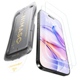 NIMASO Tempered Glass Film for iPhone 17/Pro/Pro Max/Air with Automatic Dust Removal Guide Frame (2-Pack) 