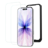 NIMASO iPhone 17/Pro/Pro Max/Air用  強化ガラスフィルム 耐衝撃 ガイド枠付き【2枚】