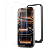 NIMASO iPhone 17/Pro/Pro Max/Air用  強化ガラスフィルム 耐衝撃 ガイド枠付き【2枚】