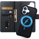 NIMASO iPhone 17/17 Pro用 ケース 手帳型 分離式 プレミアムPUレザー MagSafe対応 カード収納 スタンド機能 耐衝撃（雅革シリーズ）
