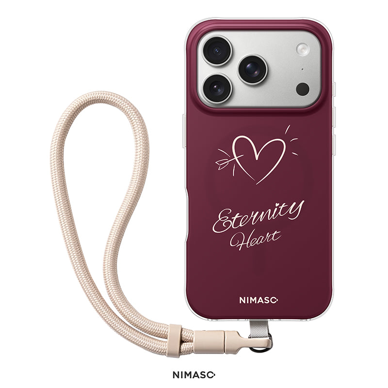 【NIMASO x Destinyシリーズ】 iPhone 17/17 Pro/17 Pro Max/iPhone 16/iPhone 16 Pro/iPhone 16 Pro Max用 ペアケース MagSafe対応 お揃いギフト 限定ストラップ付き