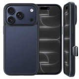 NIMASO Case for iPhone 17/Pro/Pro Max/Air, Semi-Transparent, Shockproof, Wireless Charging, with Strap Hole (Kuroba Series) 