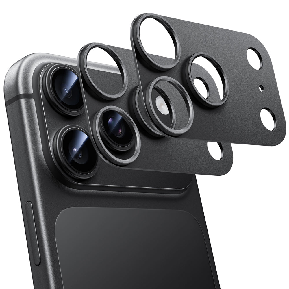 NIMASO Camera Cover for iPhone 17/Pro/Pro Max/Air, Aluminum Alloy, Shockproof, Fingerprint-Resistant, with Guide Frame (2-Pack) 