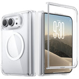 【予約販売】【氷星シリーズ】クリアケース MagSafe対応 折りたたみiPhone Duo用 黄ばまない 高い透明度 耐衝撃 分離式フロントバンパー カメラレンズ・スクリーン保護