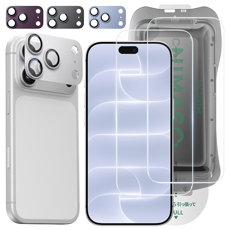 【究極の保護セット】iPhone 17/18 Pro 対応 ガラスフィルム ＋ カメラ保護フィルム クリア / アンチグレア / 覗き見防止 アルミ合金