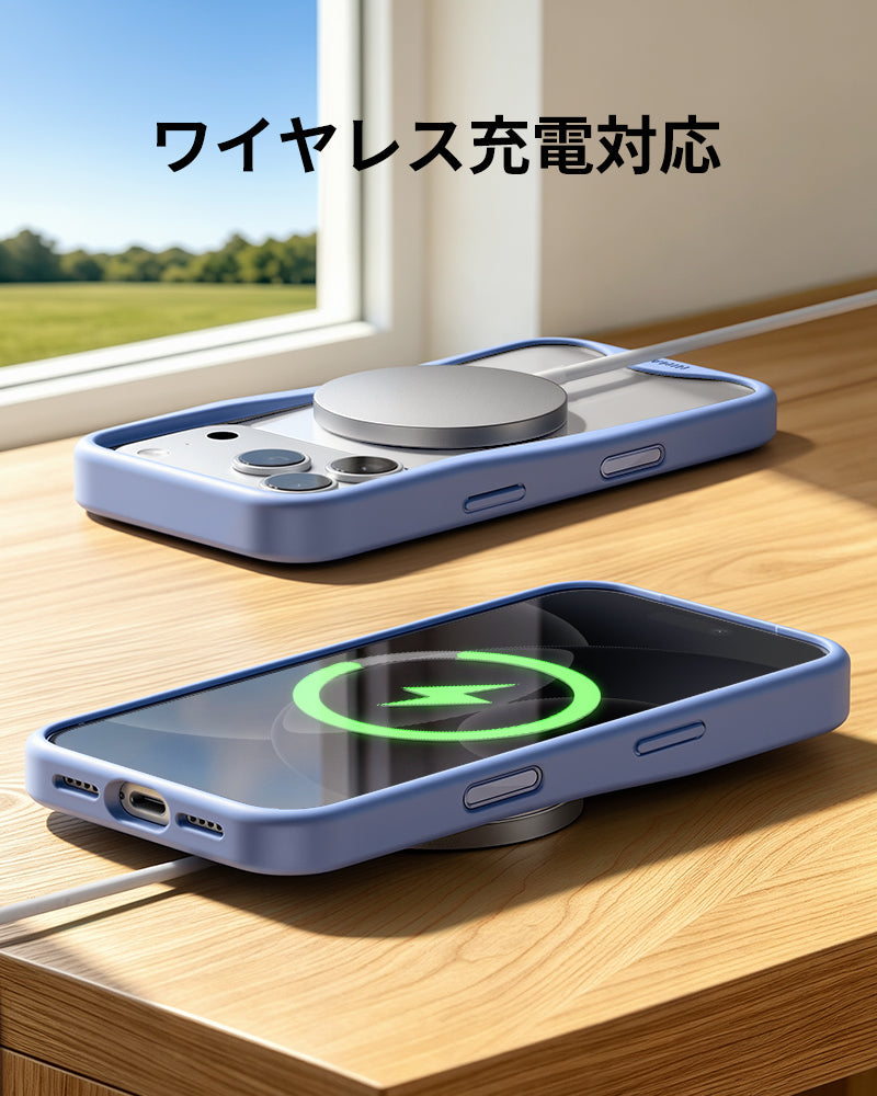 NIMASO 優雅シリーズ iPhone 18/17 クリアケース 黄変しにくい・耐衝撃