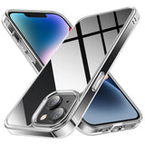 クリアケース iPhone 14用 背面強化ガラス 